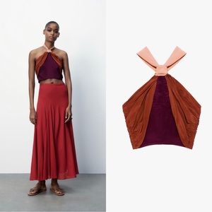 NWT ZARA LIMITED EDITION CROP TOP